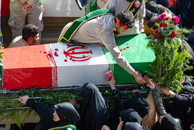 مراسم تشییع پیکرهای ۶ شهید گمنام - اراک