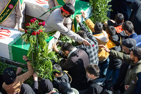 مراسم تشییع پیکرهای ۶ شهید گمنام - اراک