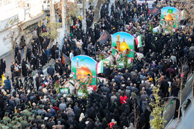 مراسم تشییع پیکرهای ۶ شهید گمنام - اراک