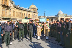 مراسم تشییع پیکرهای ۸ شهید گمنام - همدان
