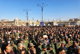 مراسم تشییع پیکرهای ۸ شهید گمنام - همدان
