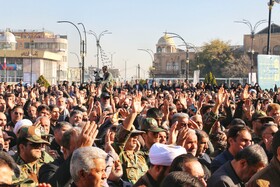 مراسم تشییع پیکرهای ۸ شهید گمنام - همدان
