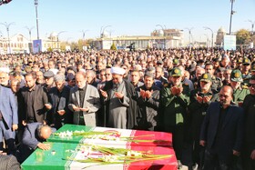 مراسم تشییع پیکرهای ۸ شهید گمنام - همدان
