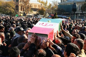 مراسم تشییع پیکرهای ۸ شهید گمنام - همدان
