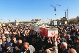 مراسم تشییع پیکرهای ۸ شهید گمنام - همدان
