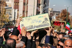 مراسم تشییع پیکرهای ۸ شهید گمنام - همدان
