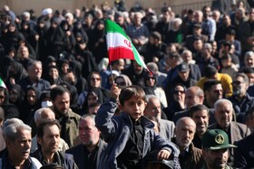 مراسم تشییع پیکرهای ۸ شهید گمنام - همدان
