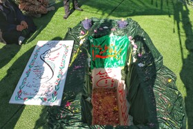 مراسم تشییع پیکرهای ۸ شهید گمنام - همدان
