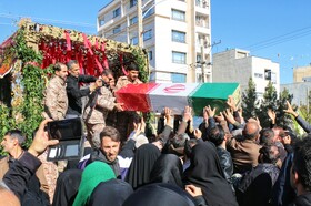 مراسم تشییع پیکرهای ۸ شهید گمنام - همدان
