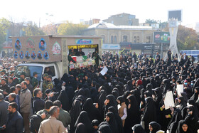 مراسم تشییع پیکرهای ۷ شهید گمنام - کرمانشاه
