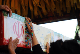 مراسم تشییع پیکرهای ۷ شهید گمنام - کرمانشاه
