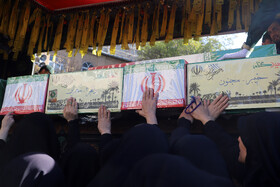 مراسم تشییع پیکرهای ۷ شهید گمنام - کرمانشاه
