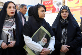 مراسم تشییع پیکرهای ۷ شهید گمنام - کرمانشاه
