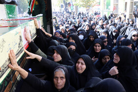 مراسم تشییع پیکرهای ۷ شهید گمنام - کرمانشاه
