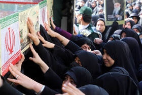 مراسم تشییع پیکرهای ۷ شهید گمنام - کرمانشاه
