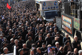 مراسم تشییع پیکرهای ۷ شهید گمنام - کرمانشاه
