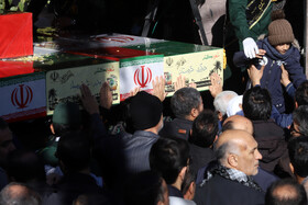 مراسم تشییع پیکرهای ۷ شهید گمنام - کرمانشاه
