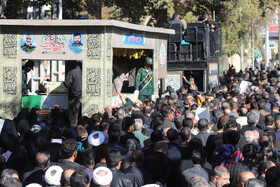 مراسم تشییع پیکرهای ۷ شهید گمنام - کرمانشاه
