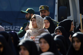 مراسم تشییع پیکرهای ۷ شهید گمنام - کرمانشاه
