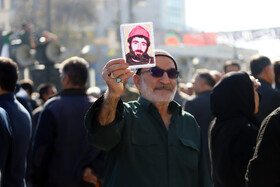 مراسم تشییع پیکرهای ۷ شهید گمنام - کرمانشاه
