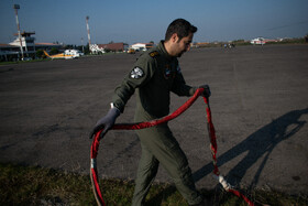 ادامه عملیات مهار آتش‌سوزی جنگل‌های مرزن‌آباد