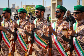 مراسم تشییع پیکرهای ۱۴ شهید گمنام - بندرعباس