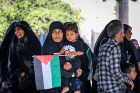 مراسم تشییع پیکرهای ۱۴ شهید گمنام - بندرعباس