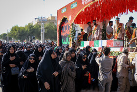 مراسم تشییع پیکرهای ۱۴ شهید گمنام - بندرعباس