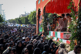 مراسم تشییع پیکرهای ۱۴ شهید گمنام - بندرعباس