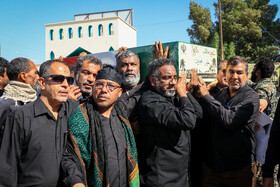 مراسم تشییع پیکرهای ۱۴ شهید گمنام - بندرعباس