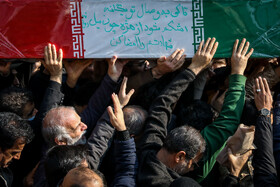 مراسم تشییع پیکرهای ۱۰۰ شهید گمنام - تهران