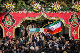 مراسم تشییع پیکرهای ۱۰۰ شهید گمنام - تهران
