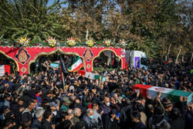 مراسم تشییع پیکرهای ۱۰۰ شهید گمنام - تهران