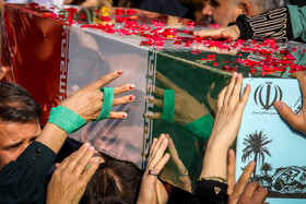 مراسم تشییع پیکرهای ۱۰۰ شهید گمنام - تهران