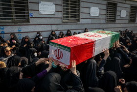 مراسم تشییع پیکرهای ۱۰۰ شهید گمنام - تهران