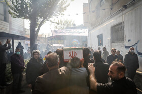 مراسم تشییع پیکرهای ۱۰۰ شهید گمنام - تهران