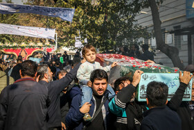 مراسم تشییع پیکرهای ۱۰۰ شهید گمنام - تهران