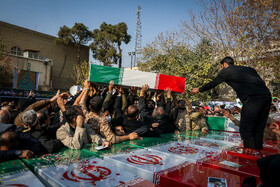 مراسم تشییع پیکرهای ۱۰۰ شهید گمنام - تهران