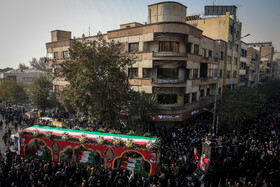 مراسم تشییع پیکرهای ۱۰۰ شهید گمنام - تهران