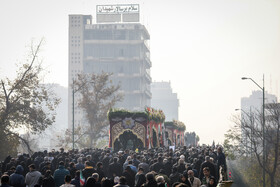 مراسم تشییع پیکرهای ۱۰۰ شهید گمنام - تهران