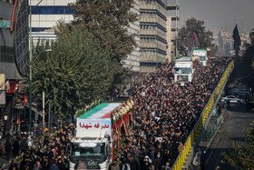 مراسم تشییع پیکرهای ۱۰۰ شهید گمنام - تهران