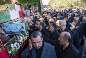 مراسم تشییع پیکرهای ۱۰ شهید گمنام - ساری
