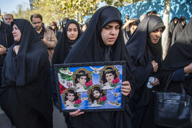 مراسم تشییع پیکرهای ۱۰ شهید گمنام - ساری
