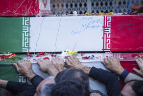 مراسم تشییع پیکرهای ۱۰ شهید گمنام - ساری
