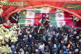 مراسم تشییع پیکرهای ۱۰ شهید گمنام - ساری
