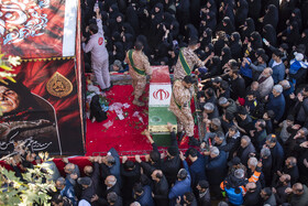 مراسم تشییع پیکرهای ۱۰ شهید گمنام - ساری
