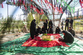 مراسم تشییع پیکرهای ۱۰ شهید گمنام - ساری
