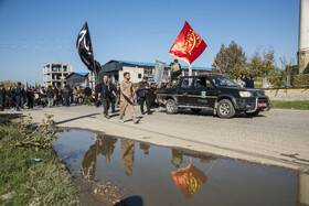 مراسم تشییع پیکرهای ۱۰ شهید گمنام - ساری
