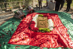 مراسم تشییع پیکرهای ۱۰ شهید گمنام - ساری
