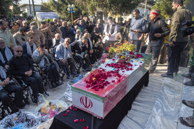 مراسم تشییع پیکرهای ۱۰ شهید گمنام - ساری
